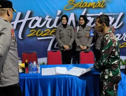 Pastikan Aman, Dandim, Kapolres dan Bupati Cek Pos Pengamanan Nataru di Kabupaten Pinrang