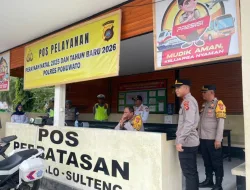 Kapolres Pohuwato Laksanakan Patroli Bermotor Tinjau Pengamanan Ibadah Natal