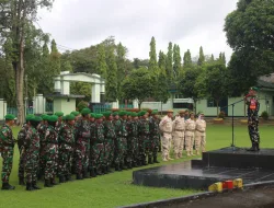 Usai pelaksanaan upacara bendera Merah Putih, Dandim 1405/Parepare Tekankan Disiplin Prajurit Jelang Pergantian Tahun Baru 2025-2026