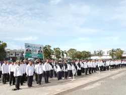 Kasiter Kasrem 181/PVT Hadiri Upacara Hari Amal Bakti Ke-80 Kementerian Agama Se-Papua Barat Daya