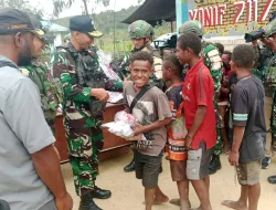 BRIGJEN TNI I KETUT MERTHA GUNARDA SELAKU DANREM 173/PVB TINJAU WILAYAH SAPA PRAJURIT DAN WARGA DI KABUPATEN PANIAI