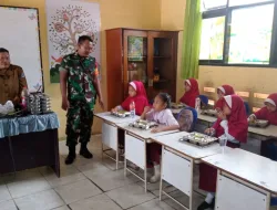 Babinsa Kodim 0907/Trk Aktif Dampingi Pengawasan Makan Bergizi Gratis(MBG) Diwilayah