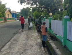 Babinsa Koramil 1404-01/Suppa Gelar Kerja Bakti Bersama Warga