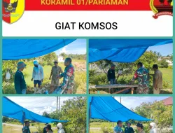 Wujud Sinergitas, Babinsa Komsos Dengan Warga Binaan di Desa