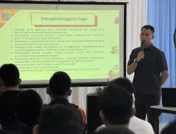 Rapat Penguatan Tusi Pengamanan, Ka. KPLP Banjarbaru Tekankan Profesionalisme Petugas
