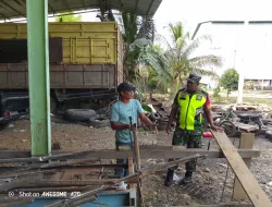Babinsa jalin komsos dengan masyarakat