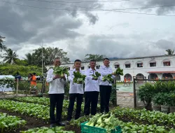 Lapas Kelas IIA Ambarawa Ikuti Panen Serentak Dalam Rangka Ketahanan Pangan
