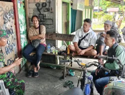 Komsos Cara Babinsa Koramil 0907/01 Tartim Jaga Silaturahmi Dengan Warga Binaan.