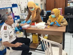 Lapas Ambarawa Bersama Puskesmas Ambarawa Laksanakan Cek Kesehatan Gratis (CKG) Kepada Pegawai dan WBP