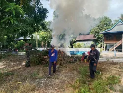 Babinsa Koramil 1404-05/Patampanua Bersama Warga Laksanakan Kerja Bakti