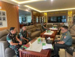 Korem 181/PVT Terima Kunjungan Kerja Tim Itjenad dalam Rangka Wasev Kompi Produksi