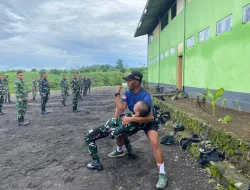 Prajurit Denma Brigif TP/31/PS Laksanakan Latihan Pencak Silat Militer sebagai Bagian dari Pembinaan Binsat