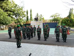 Korem 181/PVT Melaksanakan Apel Kesiapsiagaan Antisipasi Bangsit di Wil Papua Barat Daya