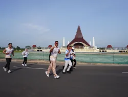 Lapas Banjarbaru Dorong Budaya Kerja Sehat dan Kompak melalui Jalan Santai Bersama