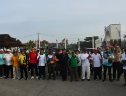 Korem 181/PVT Hadiri Jalan Sehat Harlah NU ke-100, Perkuat Kebersamaan dan Persatuan