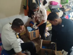 Jaga Kondusifitas Rutan, Ka. KPR Pimpin Penggeledahan Kamar Hunian Rutan Pelaihari