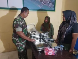 Babinsa Kodim 0907/Tarakan Kawal Program MBG Untuk Posyandu Diwilayah