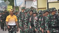 Kodam XXIV/Mandala Trikora Laksanakan Minggu Militer Melalui Kegiatan Hanmars 5 Km