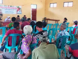 BABINSA JAGEBOB HADIRI RAPAT KAMPUNG MIMI BARU, PERKUAT KESEPAKATAN PERKAM HEWAN TERNAK