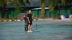 Danrem 181/PVT Pimpin Olahraga Bersama, Jaga Kebugaran Prajurit