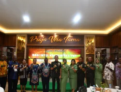 Danrem 181/PVT Pimpin Sertijab dan Tradisi Satuan Pejabat Korem 181/PVT dan Kodim 1809/Maybrat