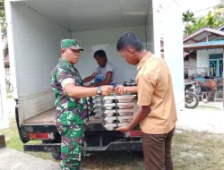 Babinsa Koramil 04/Salang Melaksanakan Kegiatan pendampingan Makan Bergizi Gratis (MBG)