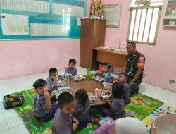 Babinsa Kodim 0907/Trk, Selalu Inten Bantu Pengawasan Makan Bergizi Gratis (MBG) di Wilayah
