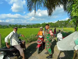 Babinsa Koramil 04 Beutong Jalin hubungan sosial yang baik,kepada masyarakat di wilayah Binaan nya