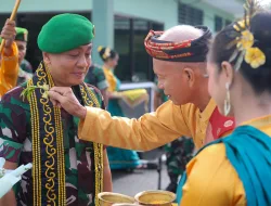 Tradisi Satuan Sambut Dandim 0907/Tarakan Letkol Inf Danan Wisnubrata,S.Sos.,M.Han.