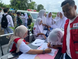 PMI Dompu Gandeng Brigif TP 31/PS Gelar Donor Darah Sambut HUT Persit ke-80.