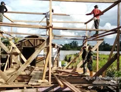 Hari Keenam TMMD Kodim 0903/Bulungan Pengerjaan RTLH 1 Terus Bergerak