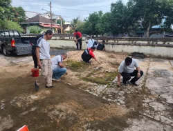 Sambut Ramadhan, Rutan Pelaihari Gotong Royong Bersihkan Langgar Darul Istiqomah