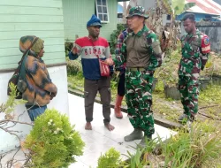 DANRAMIL 1703-01/ENAROTALI BERSAMA BABINSA BERIKAN HIMBAUAN KEPADA WARGA TERKAIT KONFLIK SOSIAL DI DISTRIK KAPIRAYA