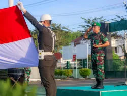Bacakan Amanat KASAD, Dandim 0907/Trk Pimpin Upacara Bendera 17an