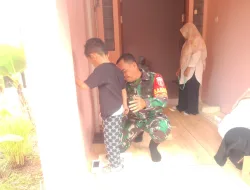 Dukung Tumbuh Kembang Anak, Babinsa Koramil Tarakan Tengah Dampingi Posyandu Diwilayah