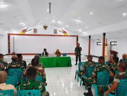 ANGGOTA KODIM 1707/MERAUKE IKUTI SOSIALISASI KESEHATAN DAN CEK DARAH GRATIS