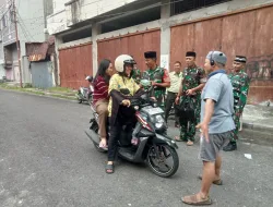 Koramil 1405-01/Ujung Berbagi Takjil Gratis kepada Pengguna Jalan di Bulan Suci Ramadhan
