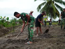 Puasa Tak Halangi Semangat Satgas TMMD dan Masyarakat Kerjakan Sasaran Fisik Buka Jalan