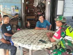 Babinsa Posramil Beutong Ateuh Banggalang Komsos Bersama Warga Binaan
