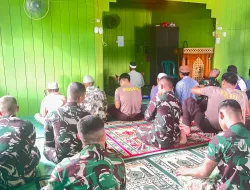 Tingkatkan Keimanan di Tengah Kesibukan, Satgas TMMD 127 Sempatkan Sholat Ashar Berjamaah