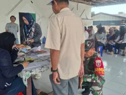 Pastikan Kesehatan Warga, Babinsa Koramil 0907/02 Tarteng Dampingi Posyandu Lansia