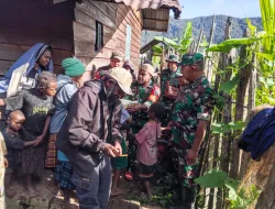 DANRAMIL DAN BABINSA KORAMIL 1703-03/OBANO  MELAYAT KE RUMAH DUKA MASYARAKAT WILAYAH BINAAN