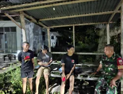Babinsa Koramil 1404-05/Patampanua Laksanakan Patroli Dan Ajak Pemuda Aktif Jaga Kamtibmas