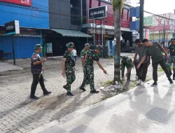 Korem 181/PVT Dukung Kerja Bakti Jumat Bersih Dalam Rangka Hari Sampah Nasional dan HUT KE-26 Kota Sorong