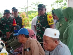 Wasev TMMD 127 Berikan Sembako Untuk Anak Stunting dan Pengobatan Gratis di Salimbatu