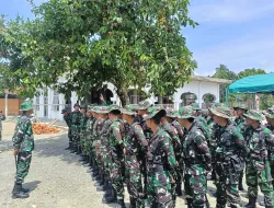 Dansatgas Kodim 0116 Nagan Raya Berikan Arahan Kepada Personil Satgas TMMD