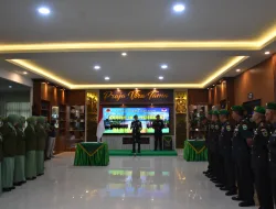 Danrem 181/PVT Pimpin Acara Laporan Korps Penerimaan Jabatan dan Tradisi Satuan Dandim 1810/Tambrauw