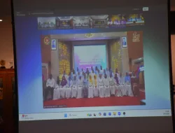 Persit Kartika Chandra Kirana Koorcab Rem 181 PD XVIII/Kasuari Ikuti Ceramah Agama Secara Vicon dalam Rangka HUT Dharma Pertiwi ke-62