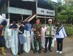 Babinsa 1405-04/Soppeng Riaja Laksanakan Pemantauan Wilayah dan Pengambilan Ubinan di Desa Binuang