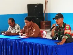 BABINSA KAMPUNG JAYA MAKMUR HADIRI MUSYAWARAH KHUSUS, TEKANKAN BLT TEPAT SASARAN